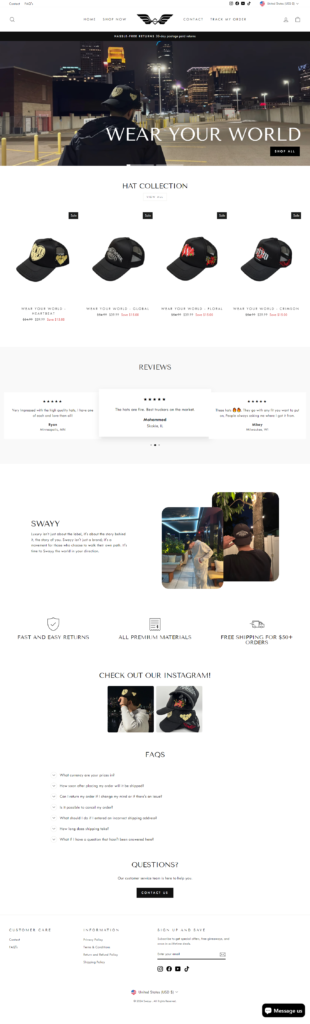 SWAYY Website Design USA